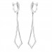 1.19 ct Round Cut Diamond Chandelier Earrings in 14 kt White Gold 1.19 ct Round Cut Diamond Chandelier Earrings in 14 kt White Gold